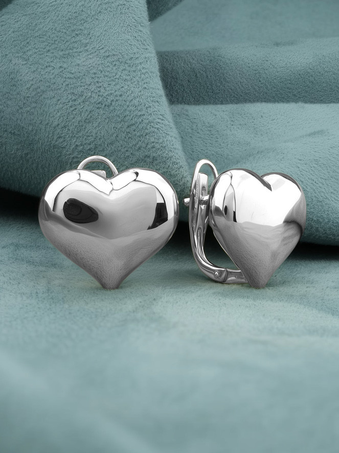 Серьги из белого золота 585 пробы