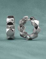 Серьги из белого золота