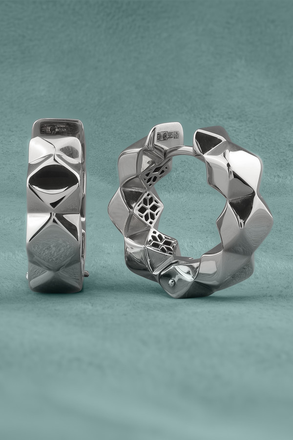 Серьги из белого золота 585 пробы