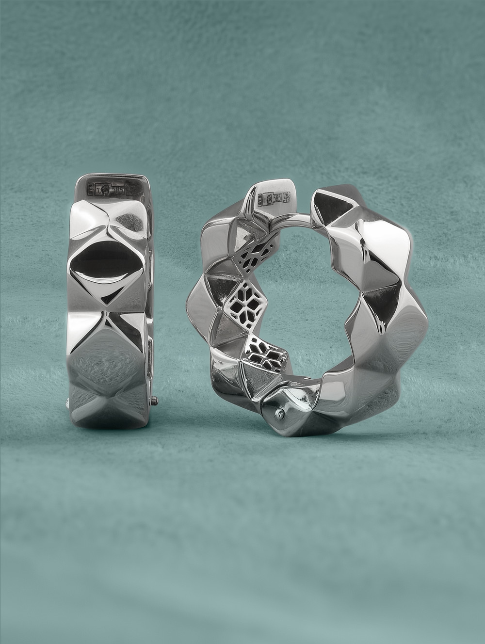 Серьги из белого золота 585 пробы