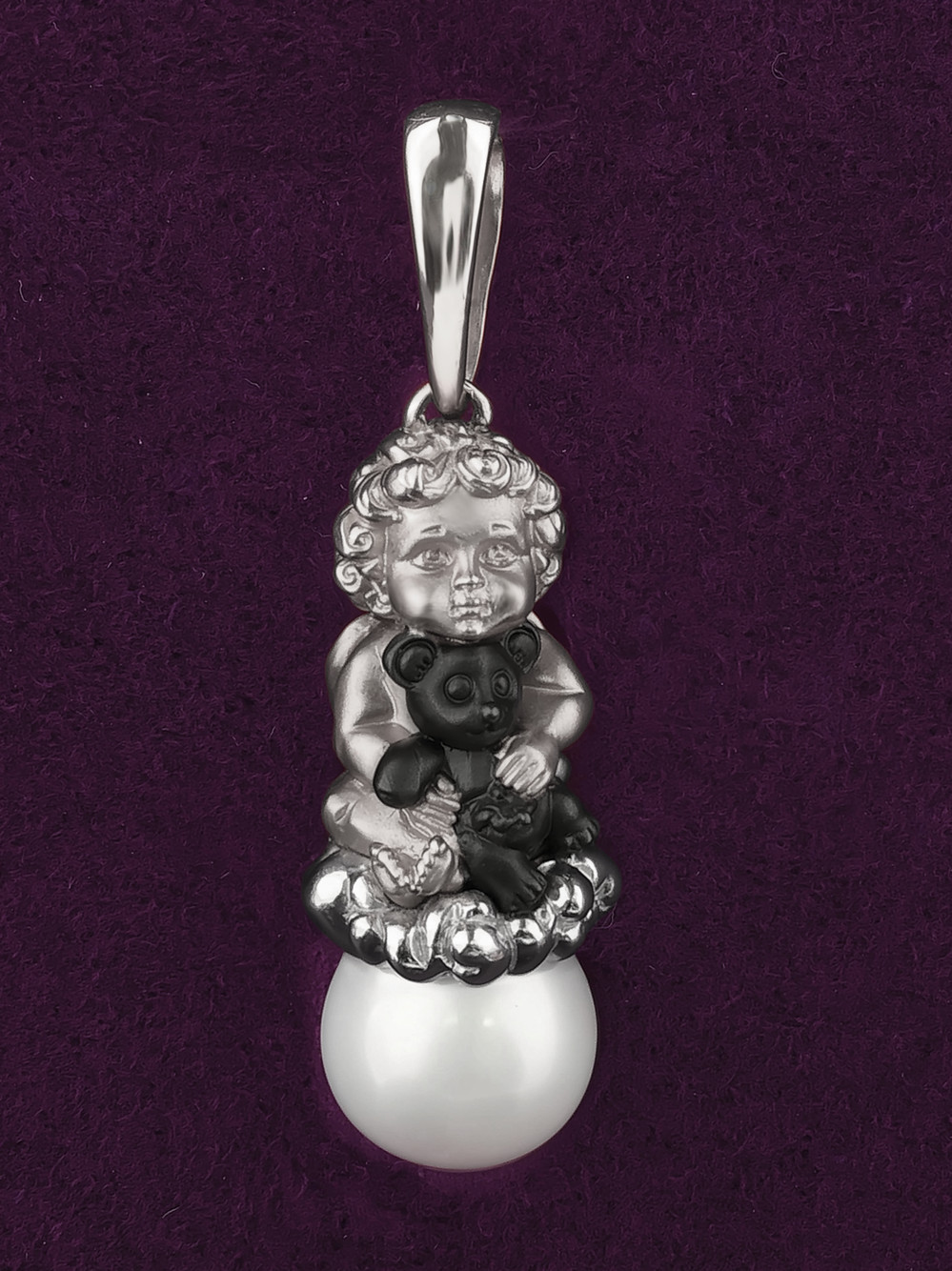 Подвеска из белого золота 585 пробы