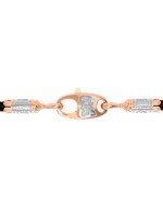 Гайтан из золота c кожаным шнурком