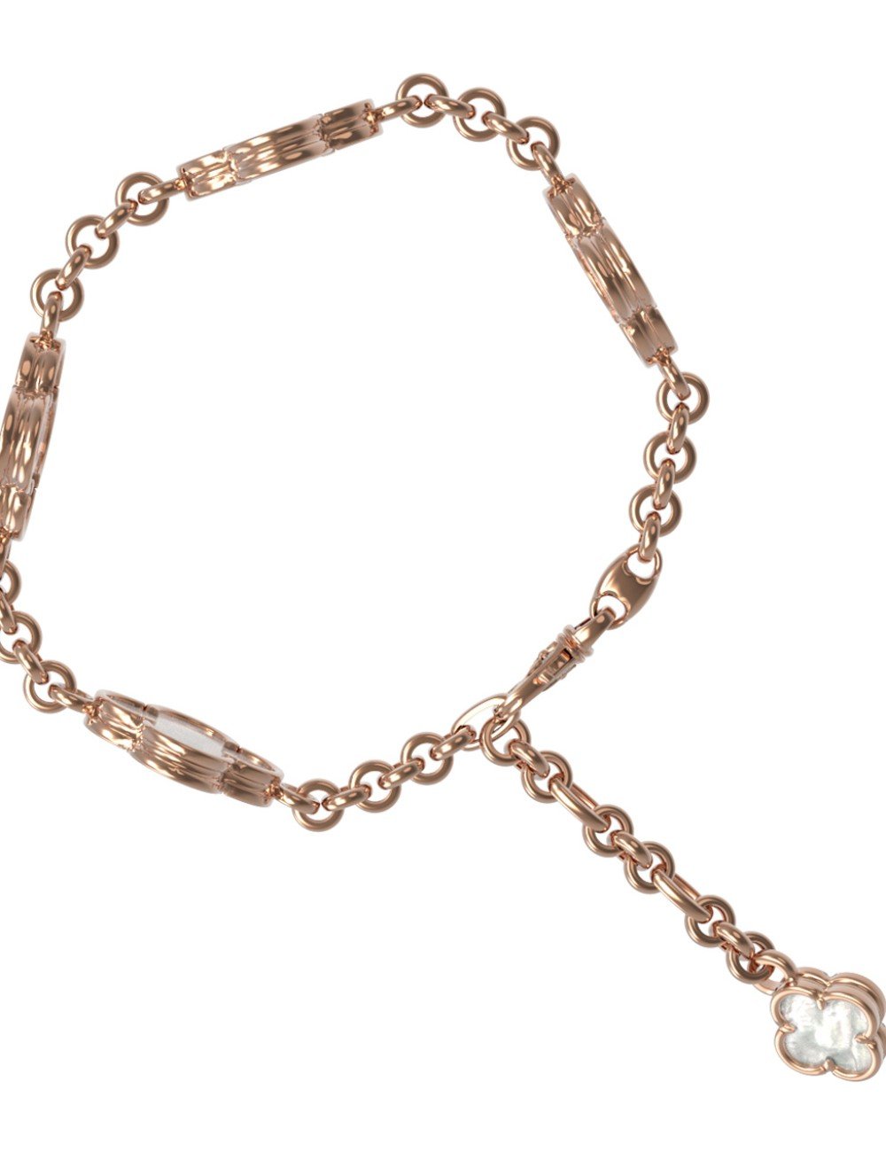 Браслет из золота c перламутром