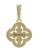 Подвеска из лимонного золота c бриллиантами