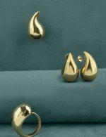 Серьги из лимонного золота