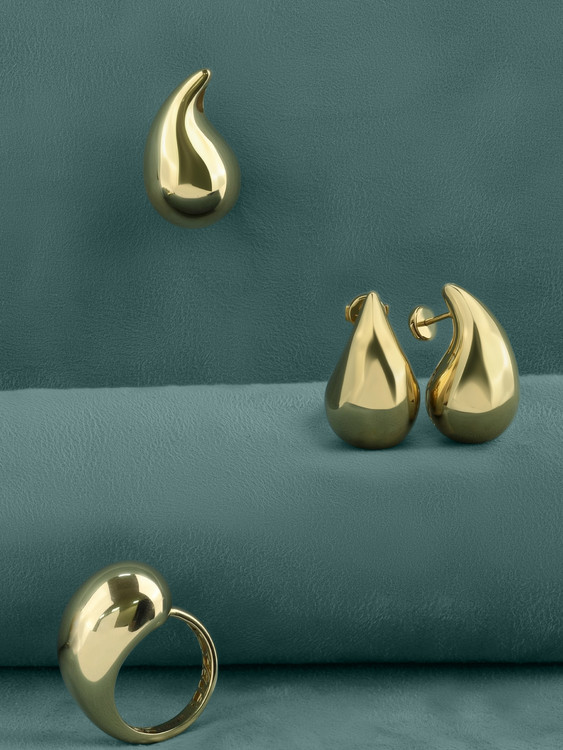 Серьги из лимонного золота 585 пробы