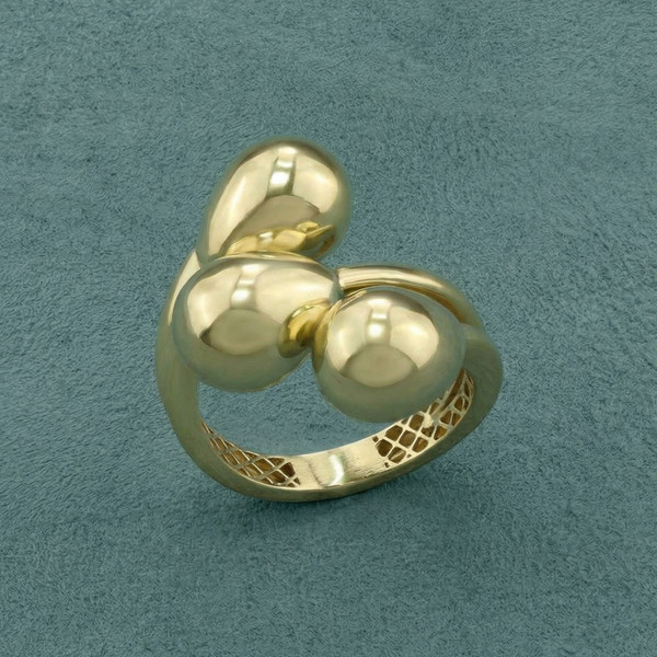 Кольцо из лимонного золота 585 пробы