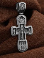 Крест из белого золота