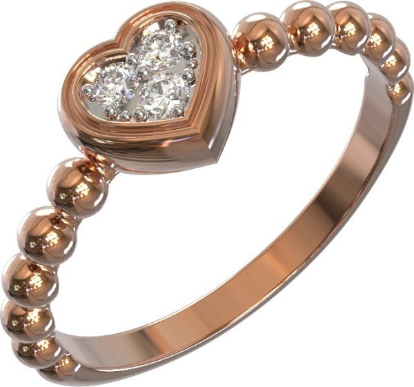 Кольцо из золота c бриллиантами