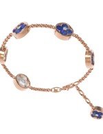 Браслет из золота c бриллиантами, лазуритом и перламутром