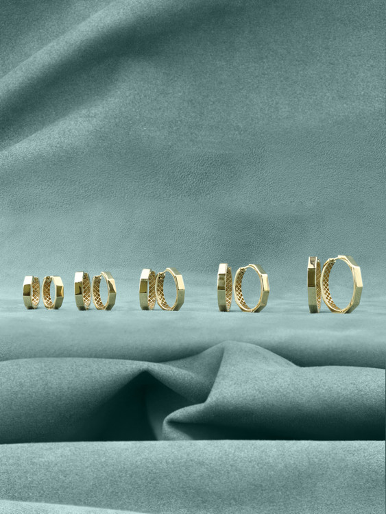 Серьги из лимонного золота 585 пробы