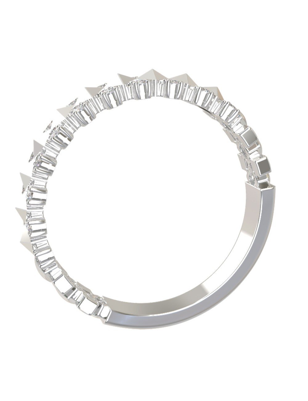 Кольцо из белого золота c бриллиантами