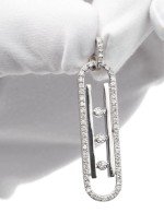 Подвеска из белого золота c бриллиантами