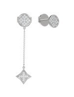 Серьги из белого золота c бриллиантами