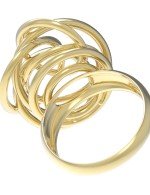 Кольцо из лимонного золота c бриллиантами