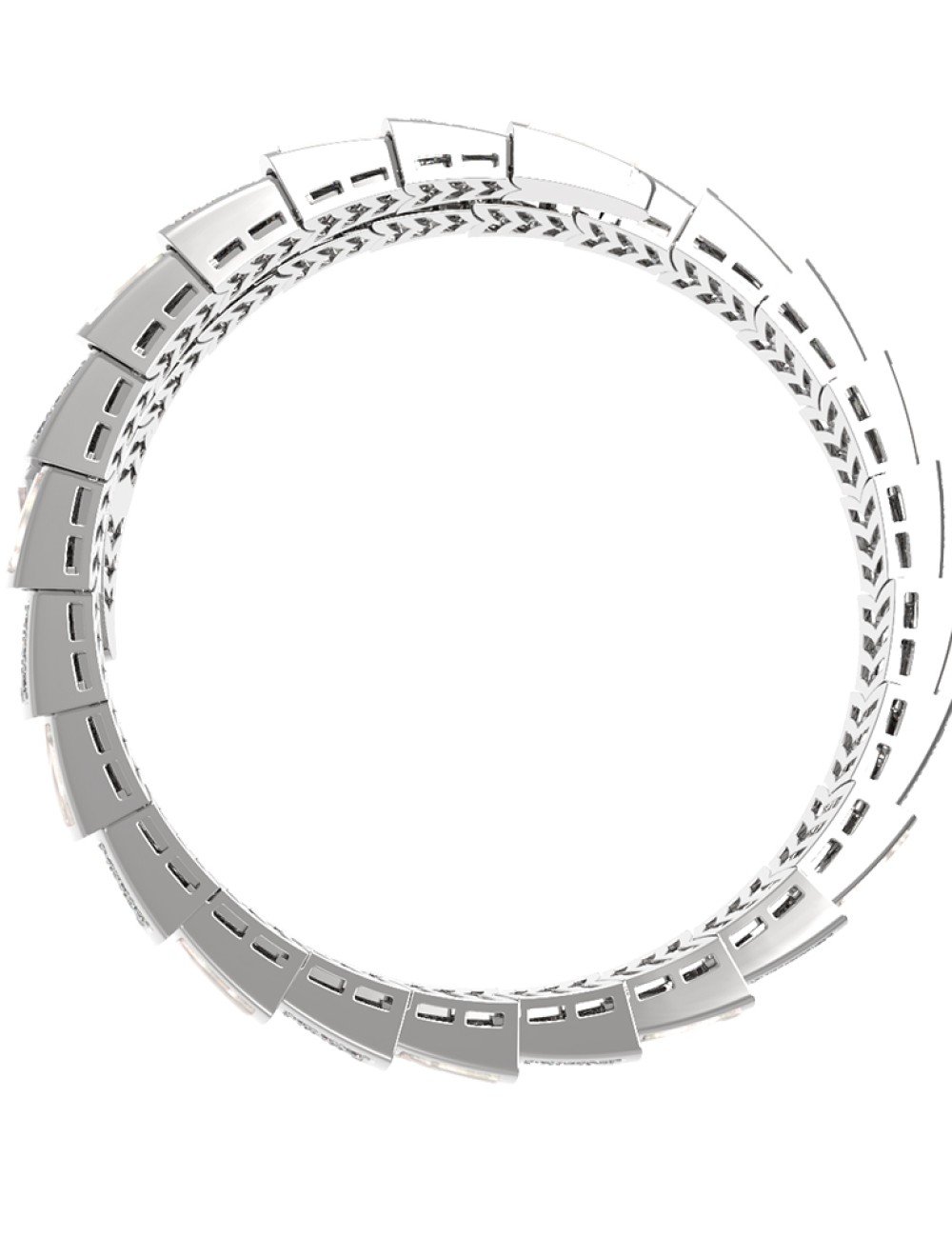 Браслет из белого золота c бриллиантами и лазуритом