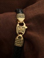 Браслет из лимонного золота c шнурком