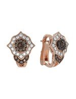 Серьги из золота c бриллиантами