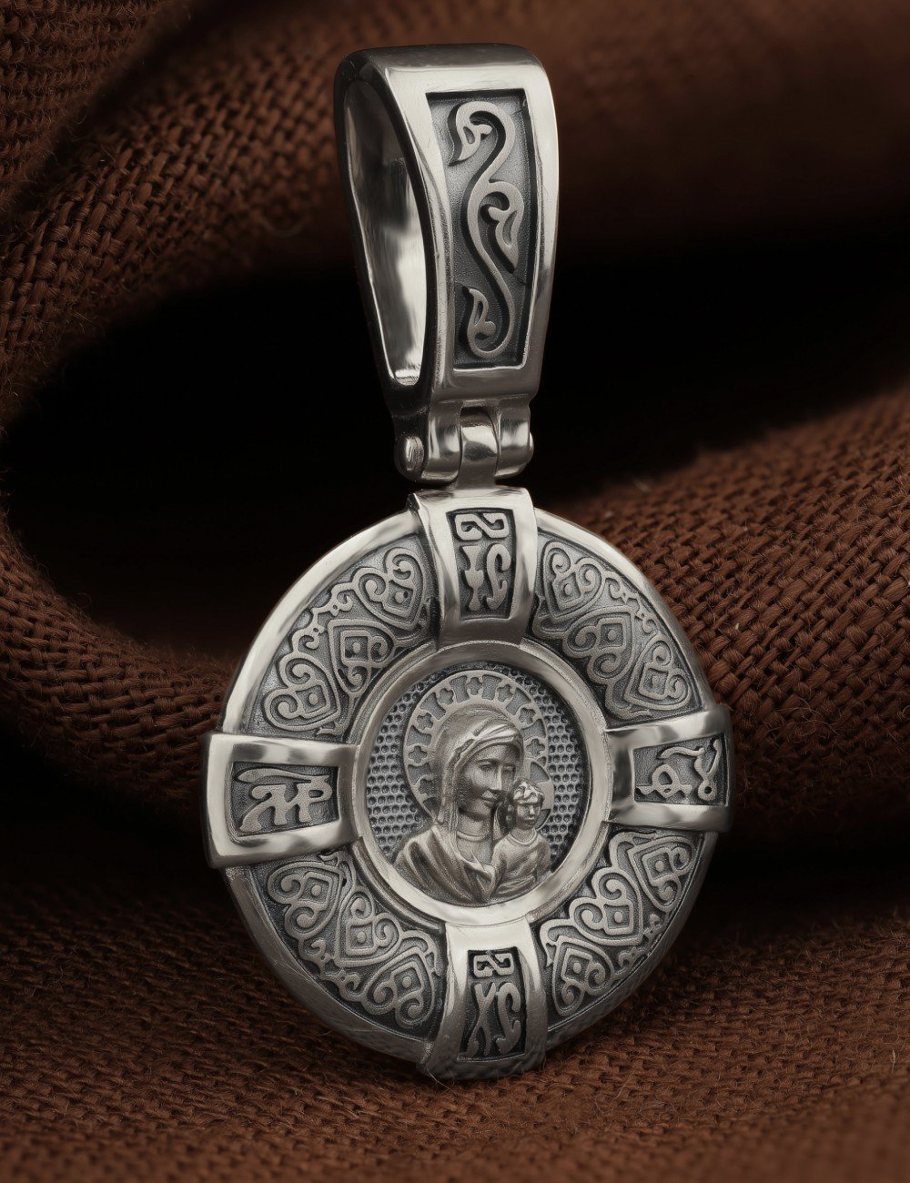 Образок из белого золота