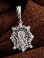 Образок из белого золота 585 пробы