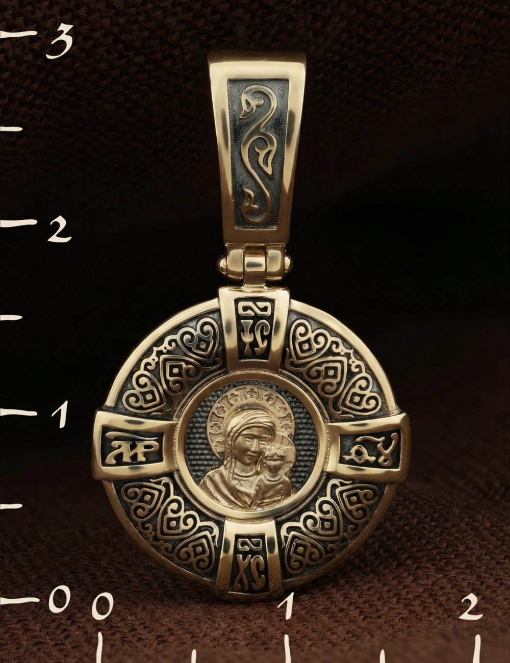 Образок из лимонного золота