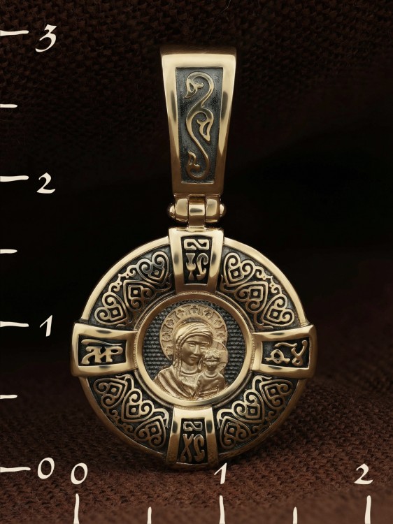 Образок из лимонного золота 585 пробы