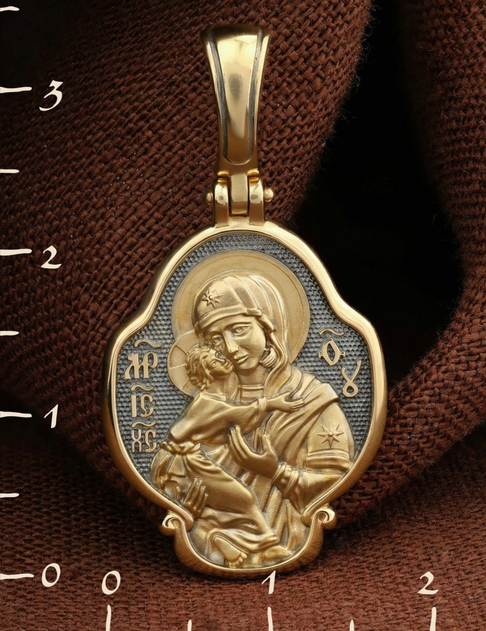 Образок из лимонного золота