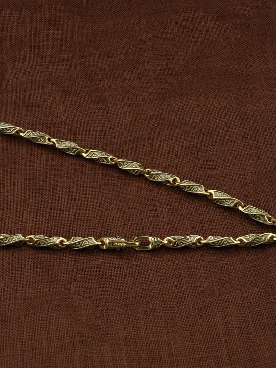 Цепь из лимонного золота 585 пробы