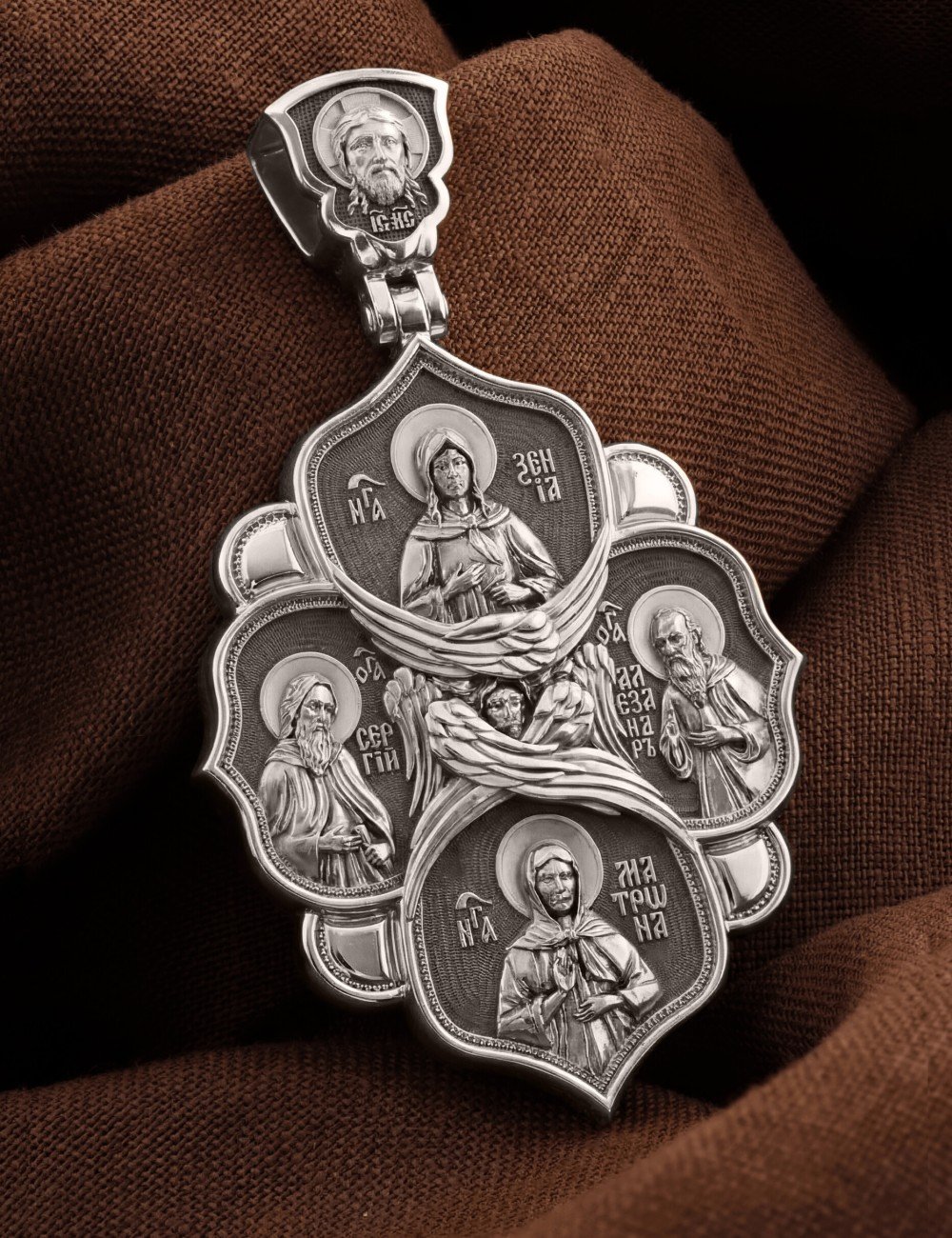 Образок из белого золота