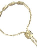 Браслет из лимонного золота c бриллиантами и малахитом