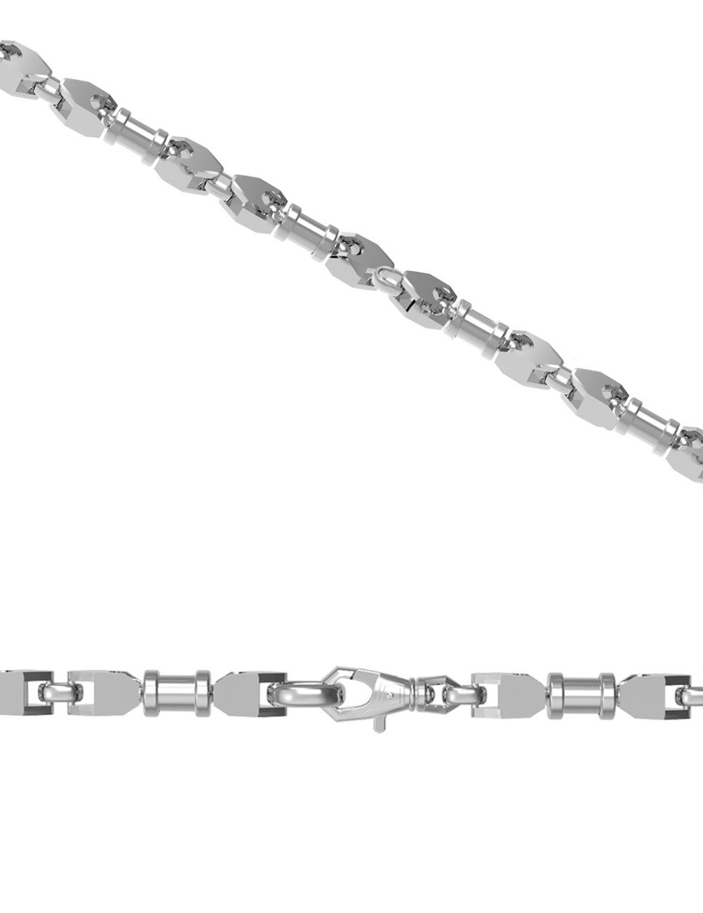 Цепь из белого золота