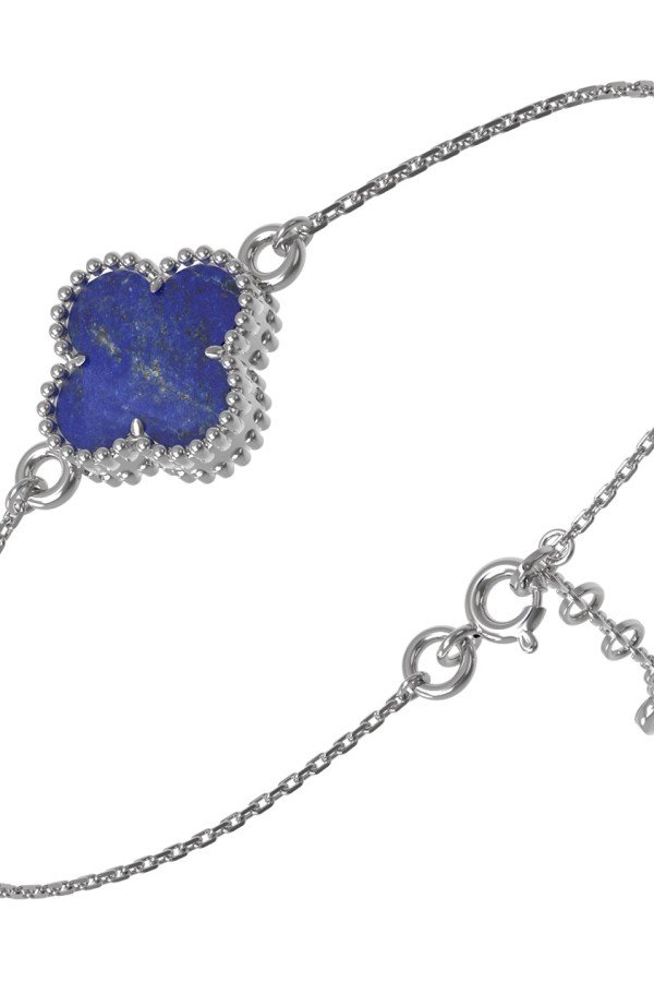 Браслет из белого золота c лазуритом