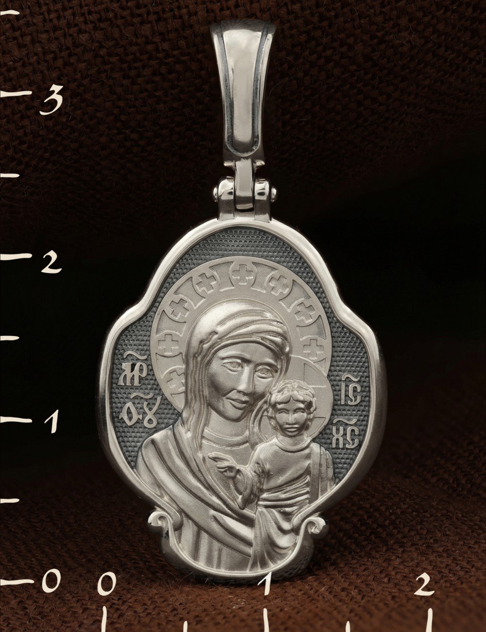 Образок из белого золота