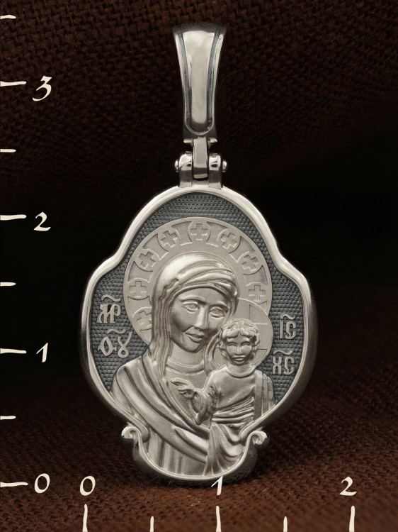 Образок из белого золота 585 пробы