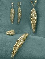 Серьги из лимонного золота