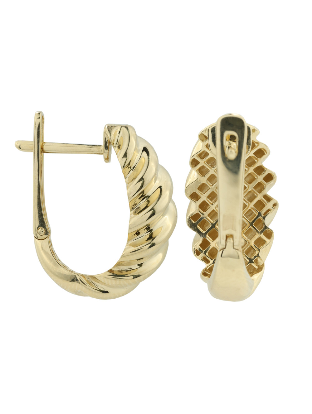 Серьги из лимонного золота 585 пробы