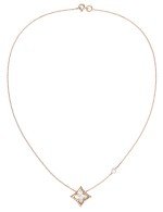 Колье из золота c бриллиантами и перламутром