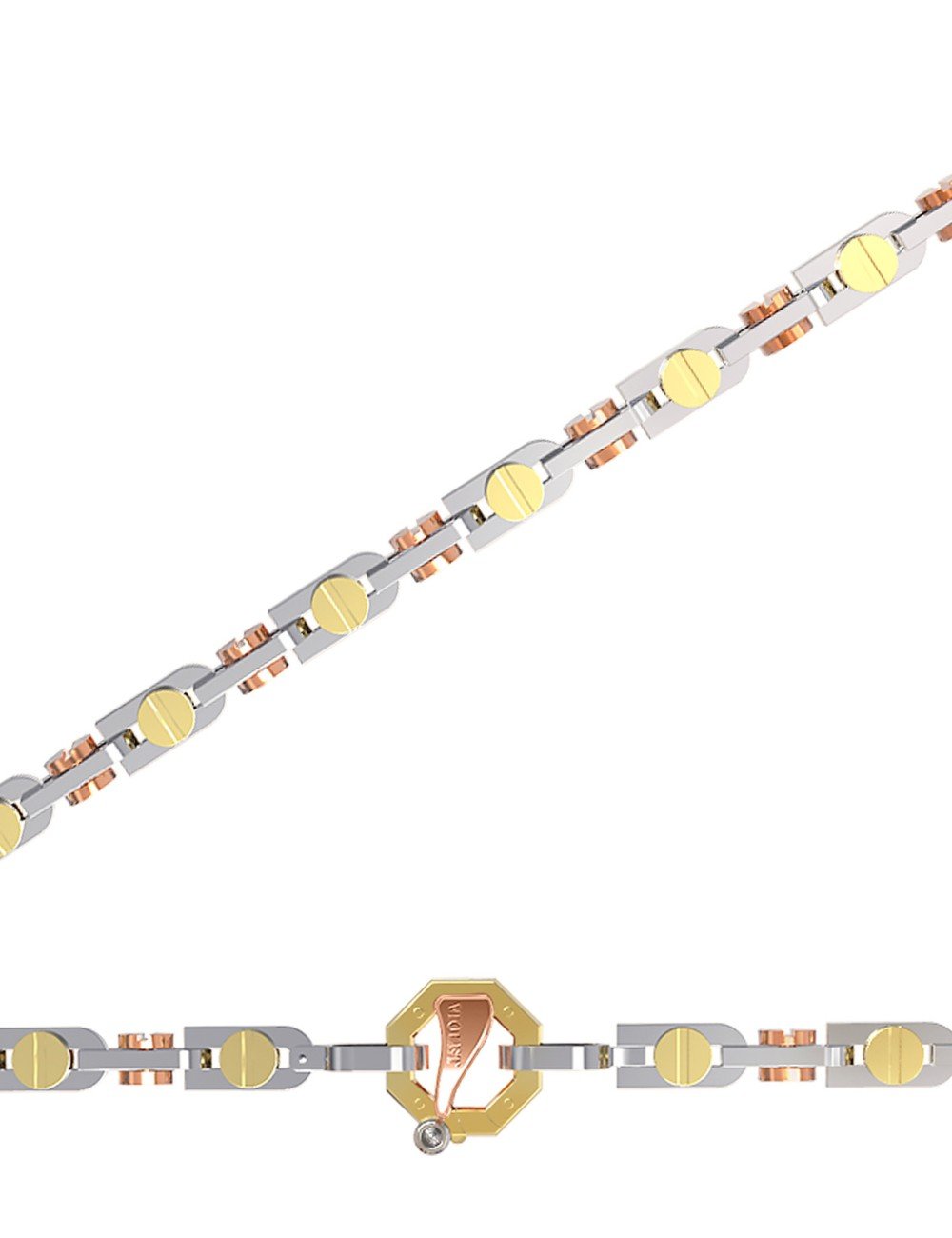 Цепь из белого золота