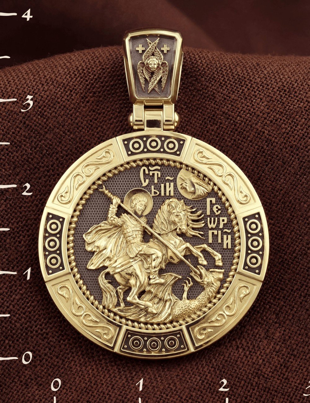 Образок из лимонного золота