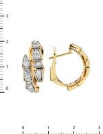 Серьги из золота c бриллиантами