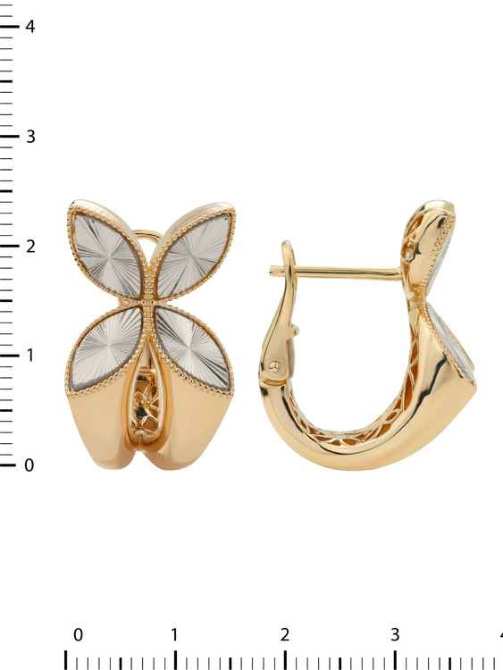 Серьги из красного золота 585 пробы