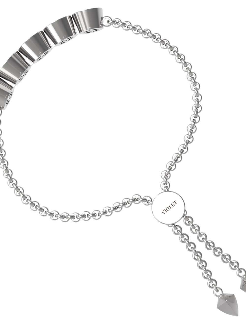 Браслет из белого золота c бриллиантами