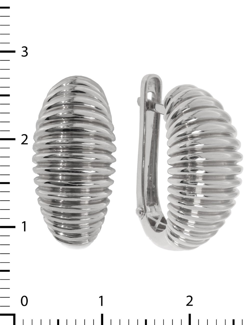 Серьги из белого золота