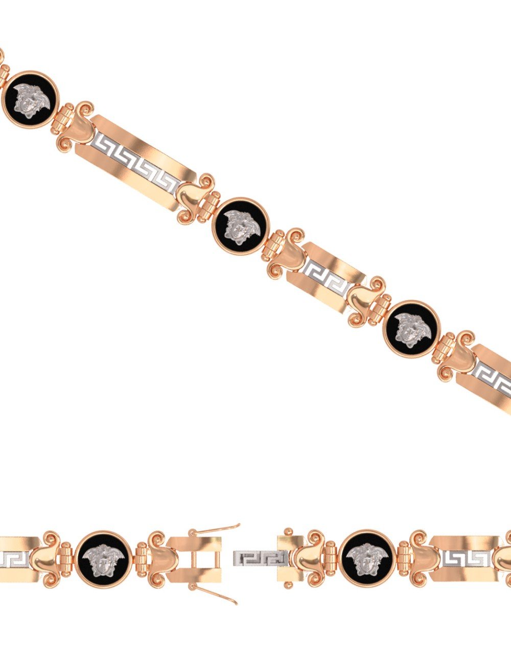 Браслет из золота c ониксом