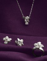 Кольцо из белого золота c бриллиантами