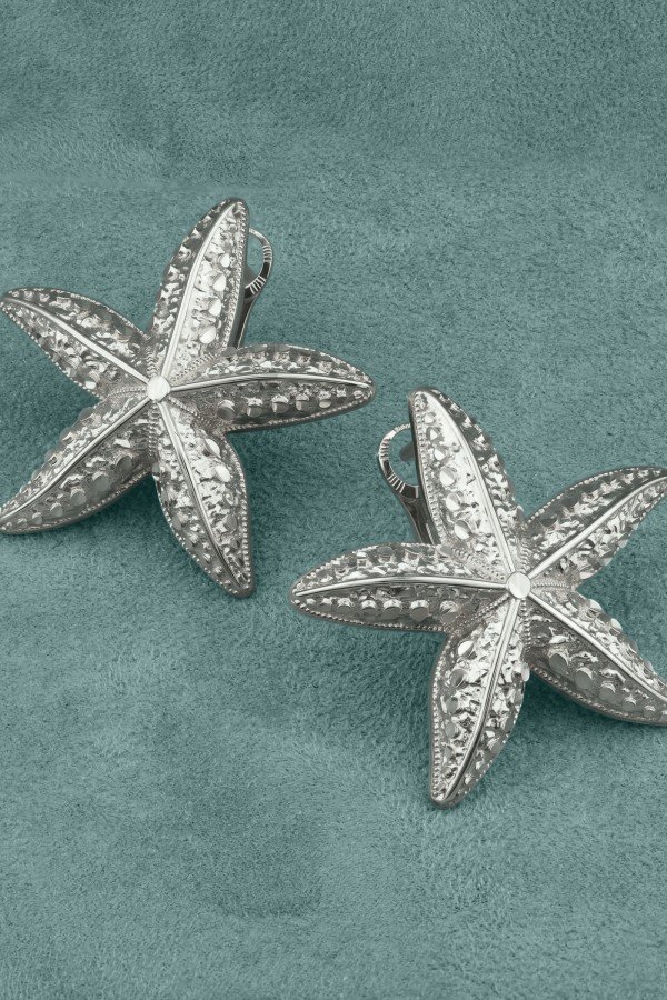 Серьги из белого золота