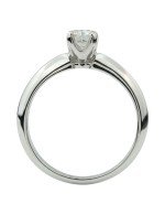 Кольцо из белого золота c бриллиантами