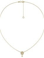 Колье из лимонного золота c бриллиантами и перламутром