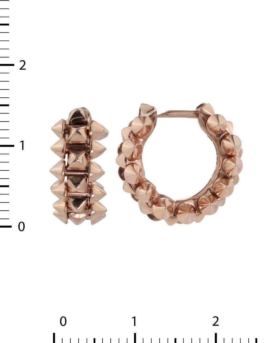 Серьги из розового золота