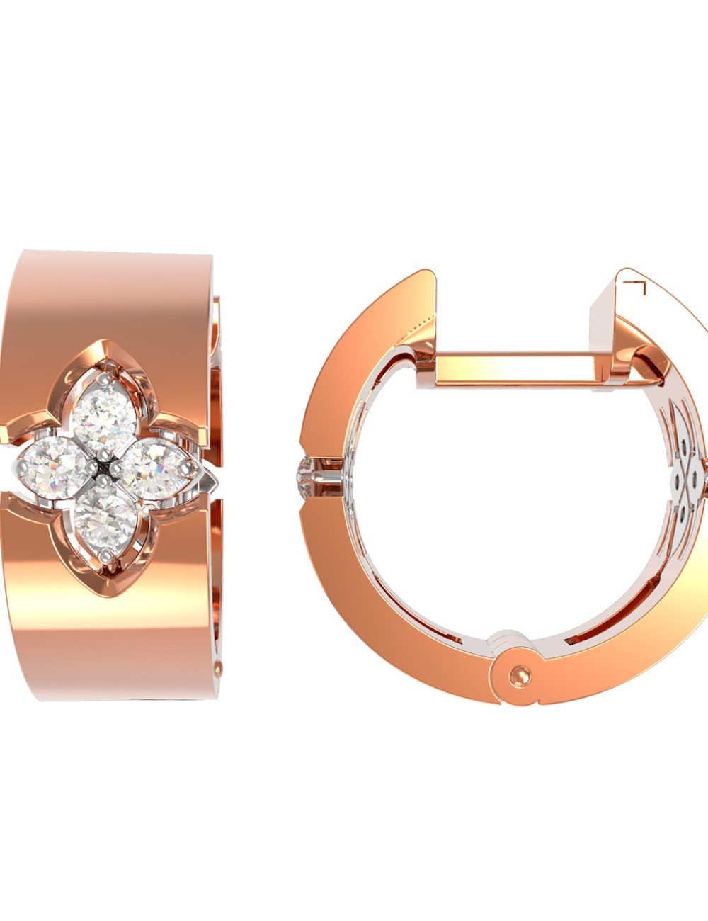 Серьги из золота c бриллиантами